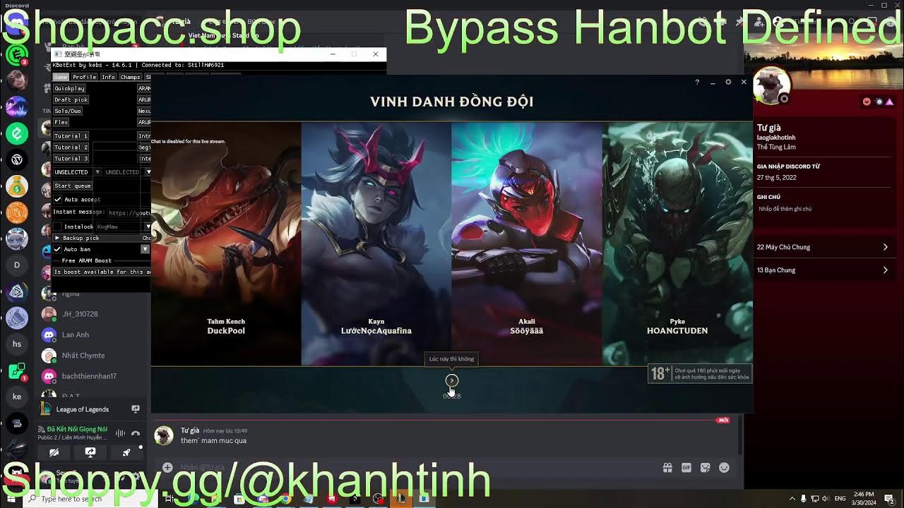 BEST BYPASS LEAGUE OF LEGENDS SCRIPT 2024 | HANBOT - YouTube