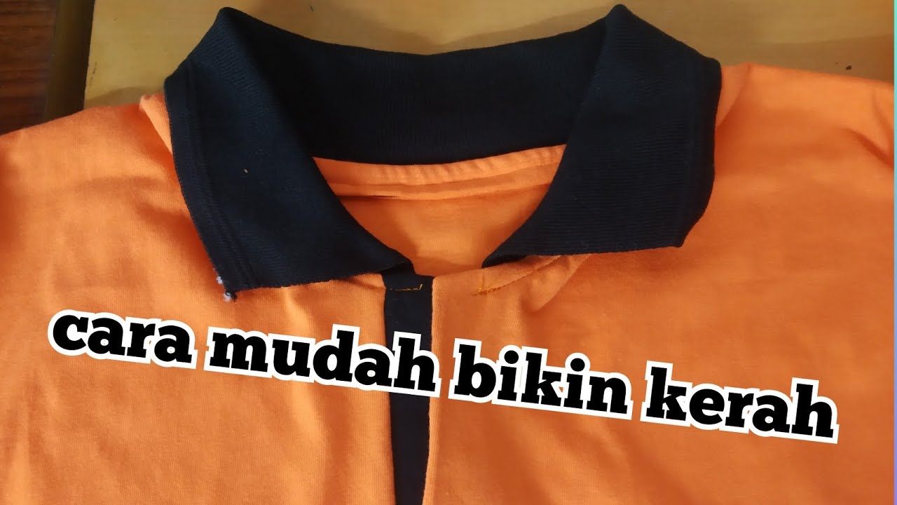 Cara mudah bikin  kerah kaos  polo cotton combed YouTube