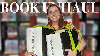 MASSIVE BOOK UNHAUL | purging of my shelves, trip to Little Free Libraries!