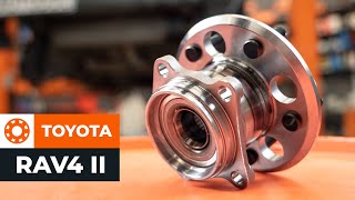 Jak wymienić Łożysko piasty TOYOTA VERSO (_AUR2_, _ZGR2_) - przewodnik wideo
