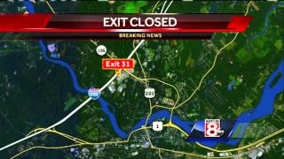 Topsham exit closed on I-295