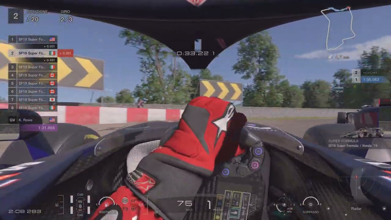 Gran Turismo 7 super formula Sardegna a contrario difficile