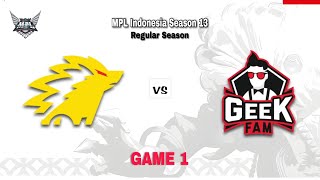 ONIC Esports vs Geek Fam ID - Game 1 | MPL Indonesia Season 13 | Regular Season | Week 1