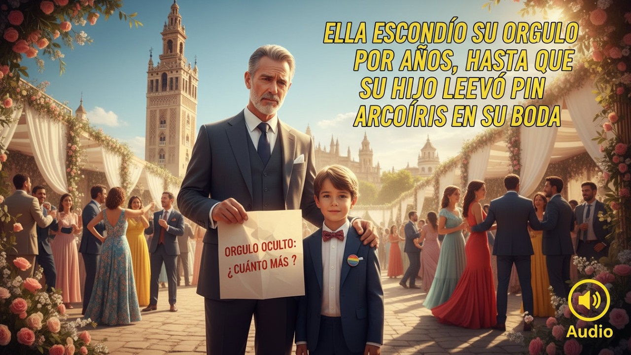 OCULTÓ SU ORGULLO DURANTE AÑOS, HASTA QUE SU HIJO LLEVÓ UN PIN ARCOÍRIS EN SU BODA.