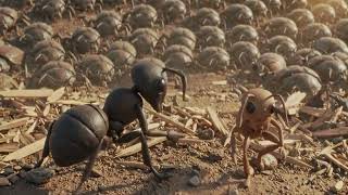 The Toothpick Tank War | 4k video | #ant #shorts #funny #viral |
