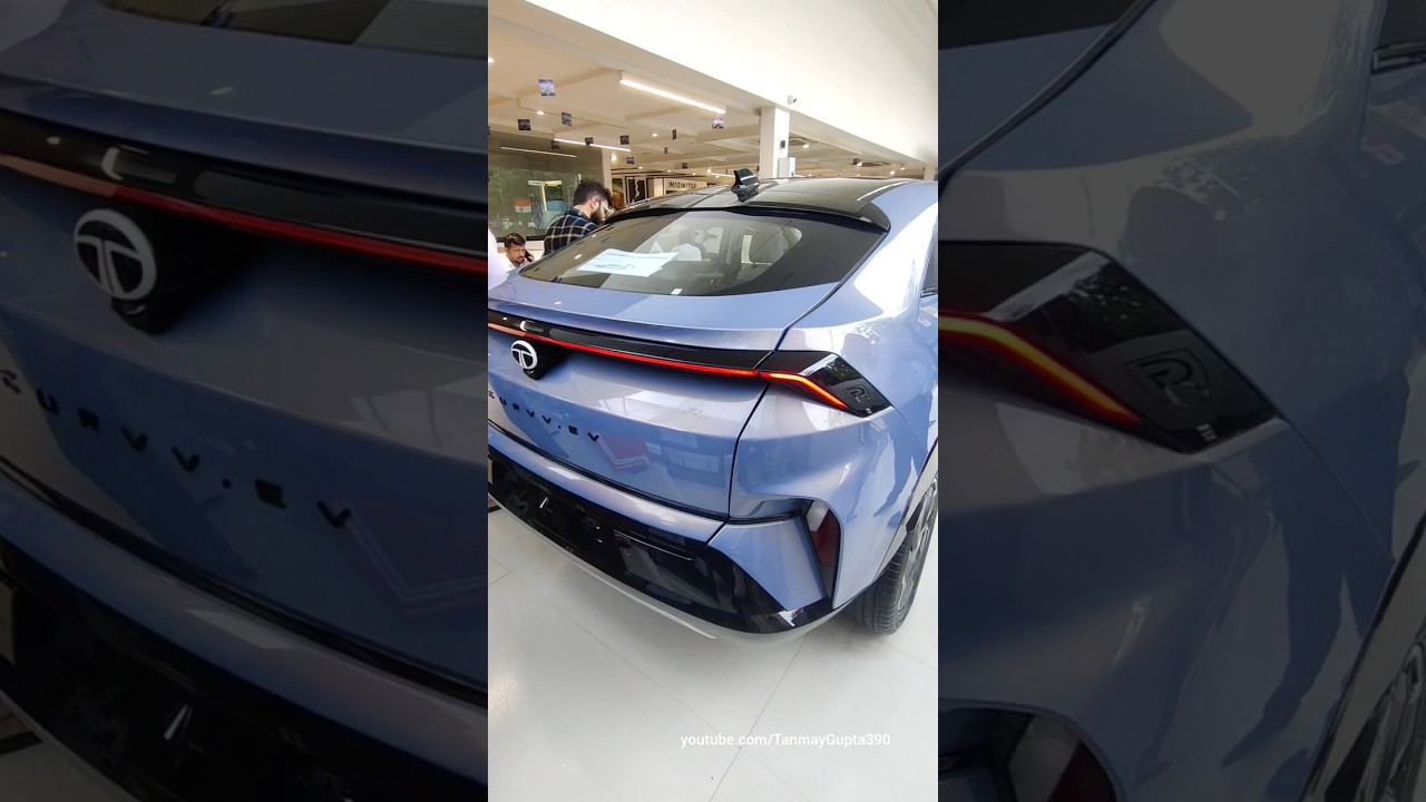 Tata 2024 Curvv EV Real-Life Full Look & Walkaround | Virtual Sunrise Colour | Empowered + Variant