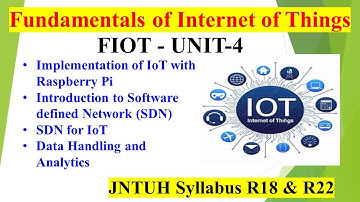 FIOT UNIT - 4 | SDN & Traditional N/W, SDN for IoT, Data Handling & Analytics #jntuh #fiot #r22 #cse