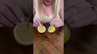 I MADE A CLOCK WORK WITH LEMONS! #shorts