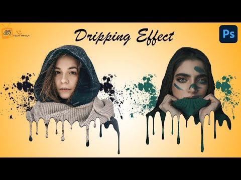 Dripping Effect | Splatter Effect | Portrait Effect - Photoshop Tutorial (தமிழ்)