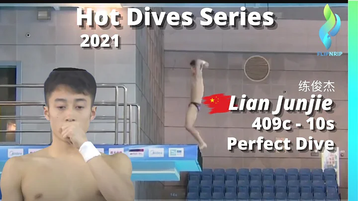 2021 Lian Junjie 练俊杰 409c Men 10 Meter China World Cup Diving Trials - Perfect score all 10s - DayDayNews