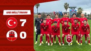 Maç Özeti U18 Türkiye 7-0 U18 Cebelitarık Uefa Avrupa Şampiyonası B Ligi 1. Tur