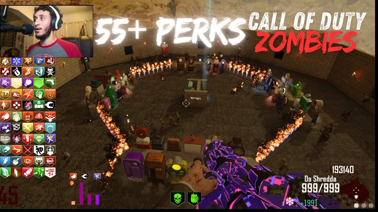 ZOMBIES MAP WITH 55 PERKS... (COD Custom Zombies) - YouTube