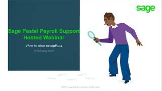 Sage Pastel Payroll support hosted webinars: How to clear exceptions?