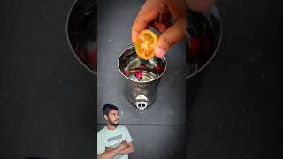 Tomato and battery magic experiment 🍅 #experiment #lifehacks #fyp #diy #magic
