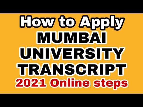 How I got Transcripts from Mumbai University 2021 | New Online Procedure | Step by Step Explained