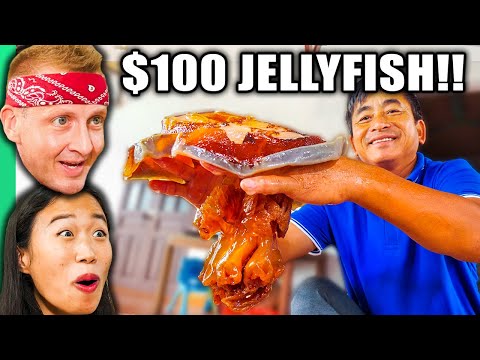 Video $1 Jellyfish VS $100 Jellyfish!! STRANGE SEAFOOD in... - youtube