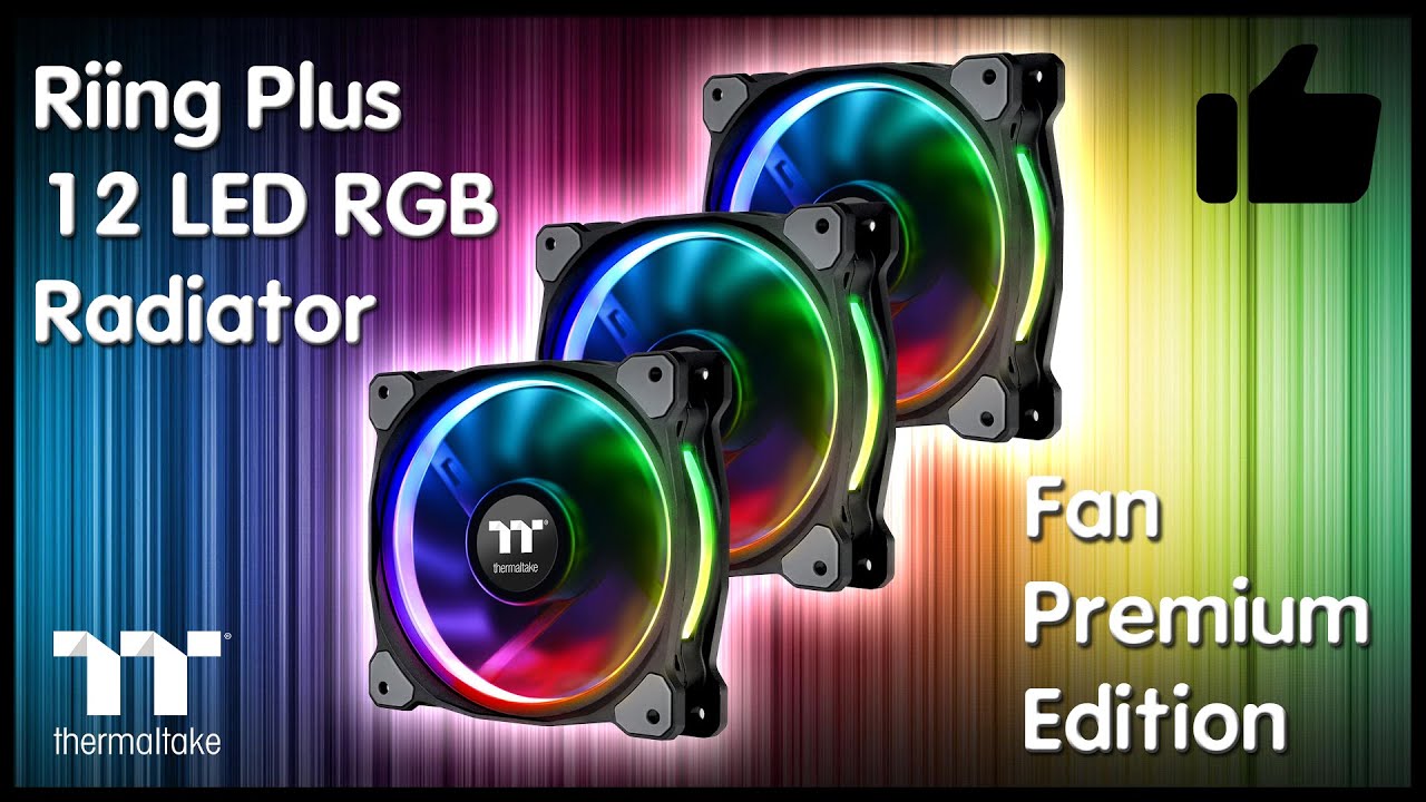 Thermaltake Riing Plus 12 RGB - Pack 5 Ventilateurs Radiateur 120mm RGB Premium Edition - Éclairage 16,8 Millions De Couleurs