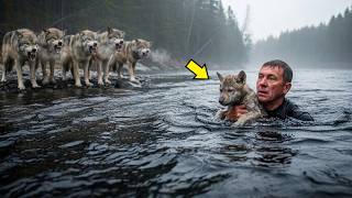 Adam Bir Kurt Yavrusunu Kurtardı - Ve Bir Sürüyle Çevrili Kaldı. Ama Onların Yaptığı Herkesin Yüreği