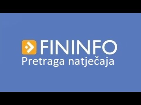 Kako na Fininfo portalu pretražiti natječaje? Javna nabava, koncesije, jednostavna nabava.