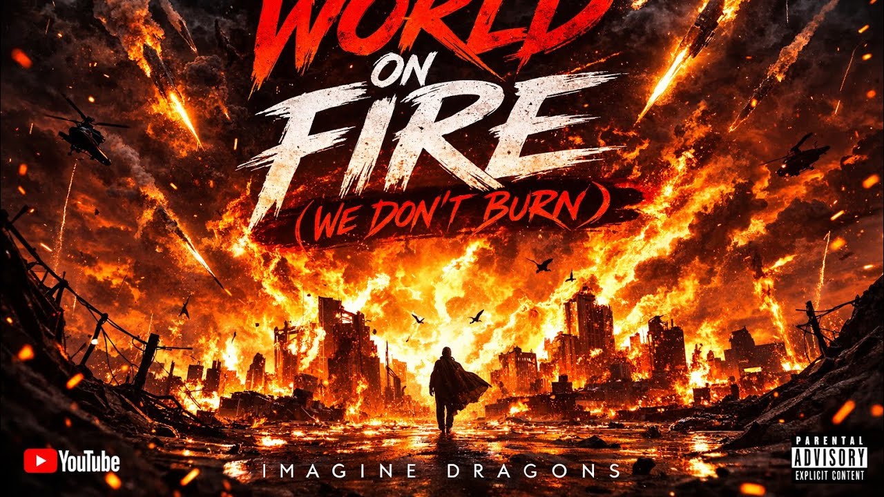 Imagine Dragons - World On Fire - ( Official Lyrics Song ) - YouTube