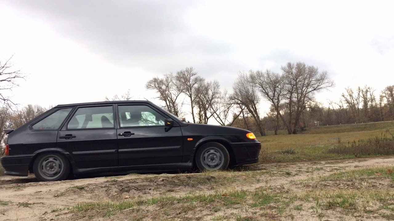 Ваз 2114 на посадке. - YouTube