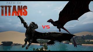 Bristlewing vs Dracoviper Path of Titans