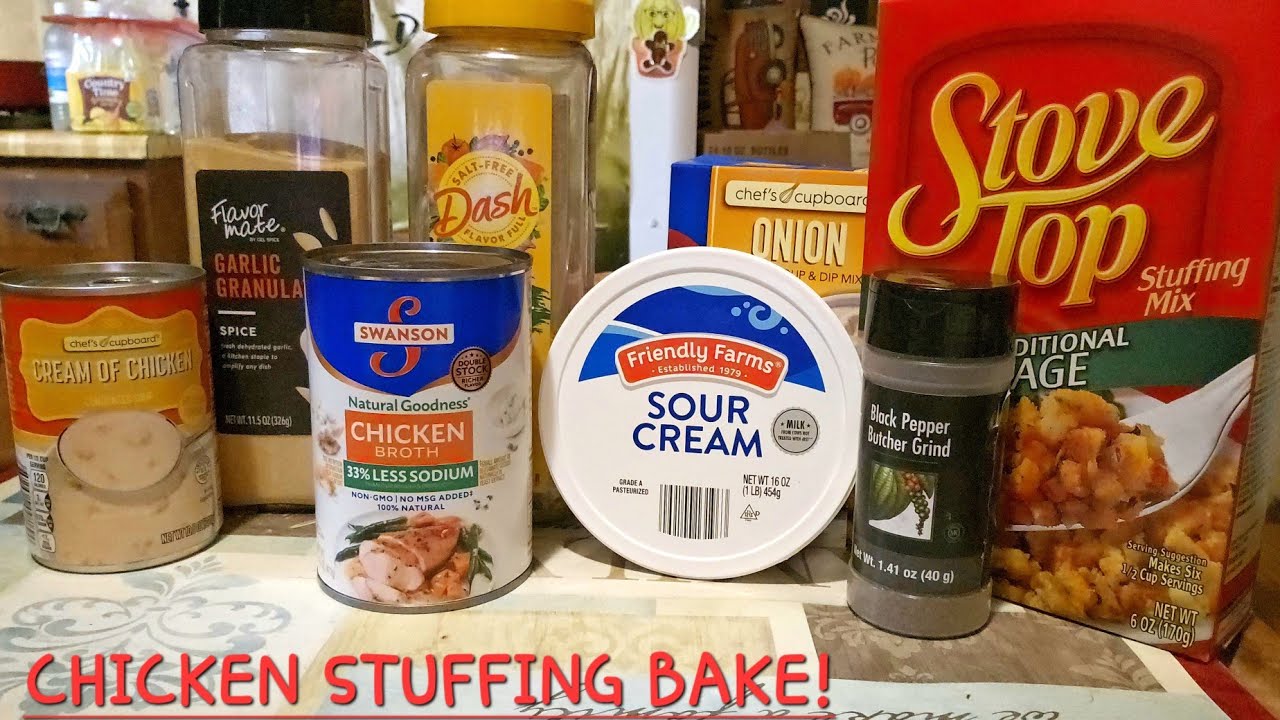 Chicken Stuffing Bake! 😋 Cooking With Chef Mike! 😃 So Delicious! 🍗🤩