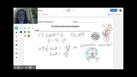 5-3: Solving Trigonometric Equations