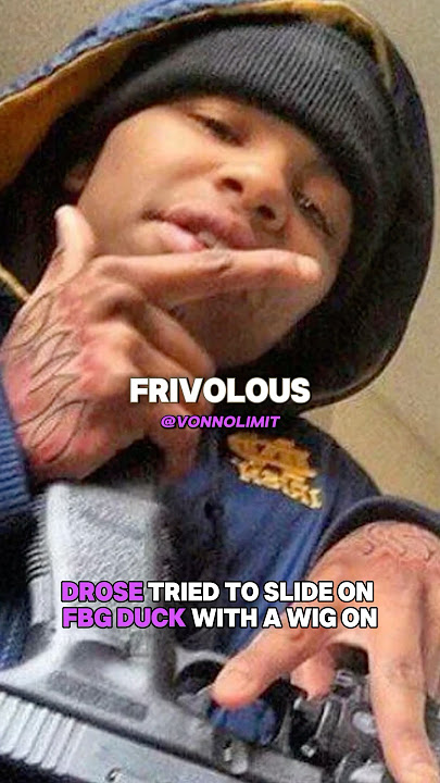 Drose tried to slide on FBG Duck whilst wearing a wig #fbgduck #drose #rap #drill