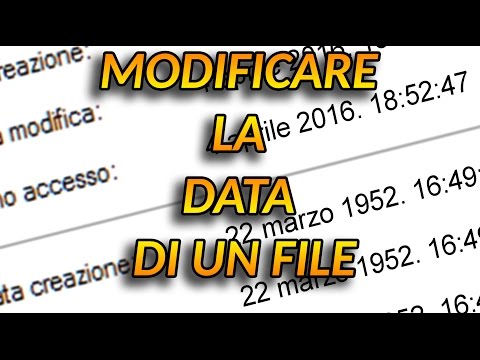 Video: Come Modificare La Data Di Un File