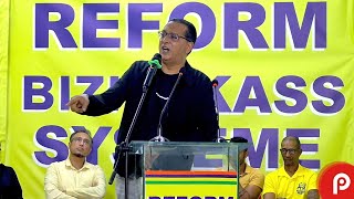 L'intervention de Roshi Bhadain à Mahébourg