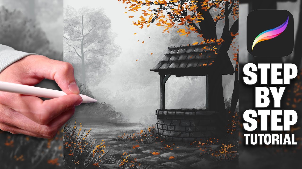 Autumn Well PROCREATE TUTORIAL 261