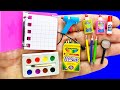 11 DIY MINIATURE STATIONERY REALISTIC HACKS AND CRAFTS !!!