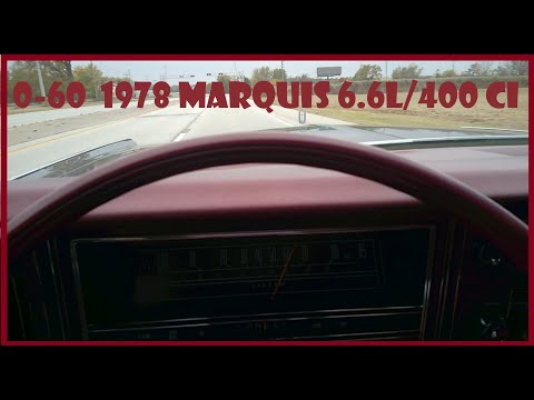 0-60 In My 1978 Mercury Grand Marquis with 6.6L/400M