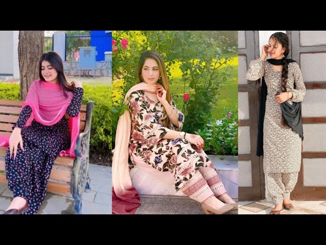 All over printed suit design | daily wear printed patiala salwar suit  design | printed punjabi suits - YouTube
