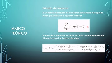 Método de Numerov para hallar los autovalores energía de una partícula en un pozo de potencial.