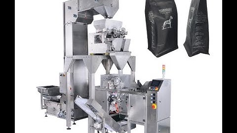 Coffee bean packing single head weighing mini doypack packing