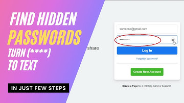 Show Passwords Hidden Behind Asterisks or Dots | Turn Passwords to Text.
