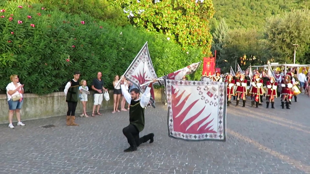 Flag throwing in Garda, Lake Garda - Italy - August 15th, 2017