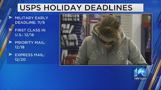 USPS holiday shipping and mailing deadlines