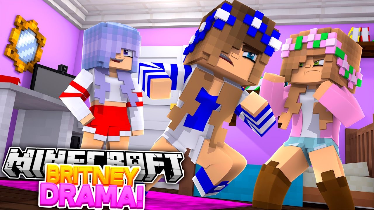 Minecraft Britney Rp BRITNEY CAUSES DRAMA BETWEEN LITTLE CARLY AND LITTLE KELLY?! (Minecraft ...