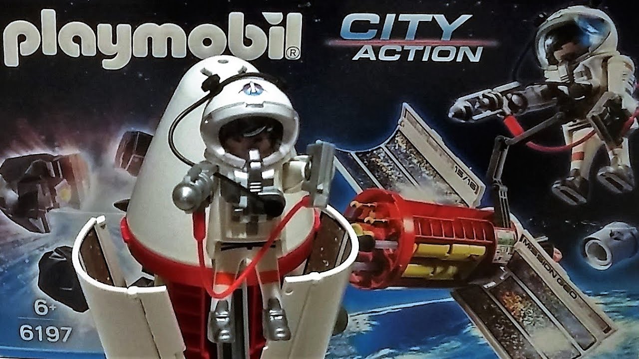 Pièce Playmobil Espace - Corps Cylindrique Blanc Fusée Satellite Laser Ref 6197