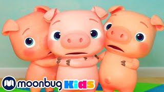 3 Little Pigs - Sing Along | @CoComelon | Moonbug Literacy