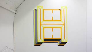 H (8/26) - Tape Type - Stop Motion Tape Art Typography