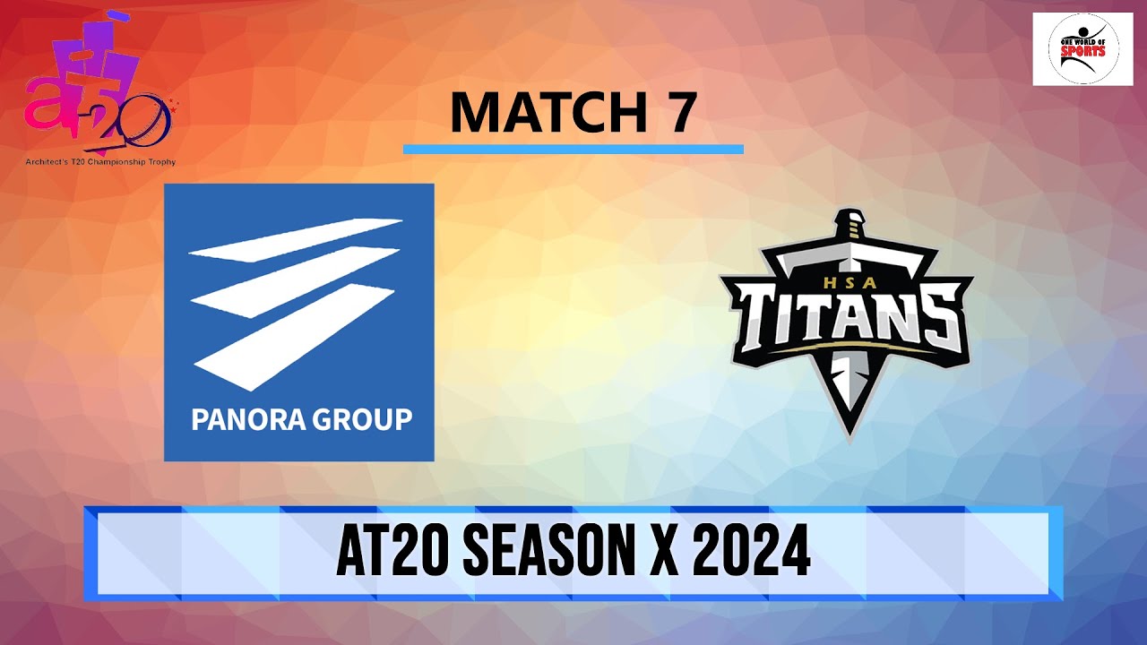 PANORA VS HSA || DAY 5 || MATCH 7 || 2024 - YouTube