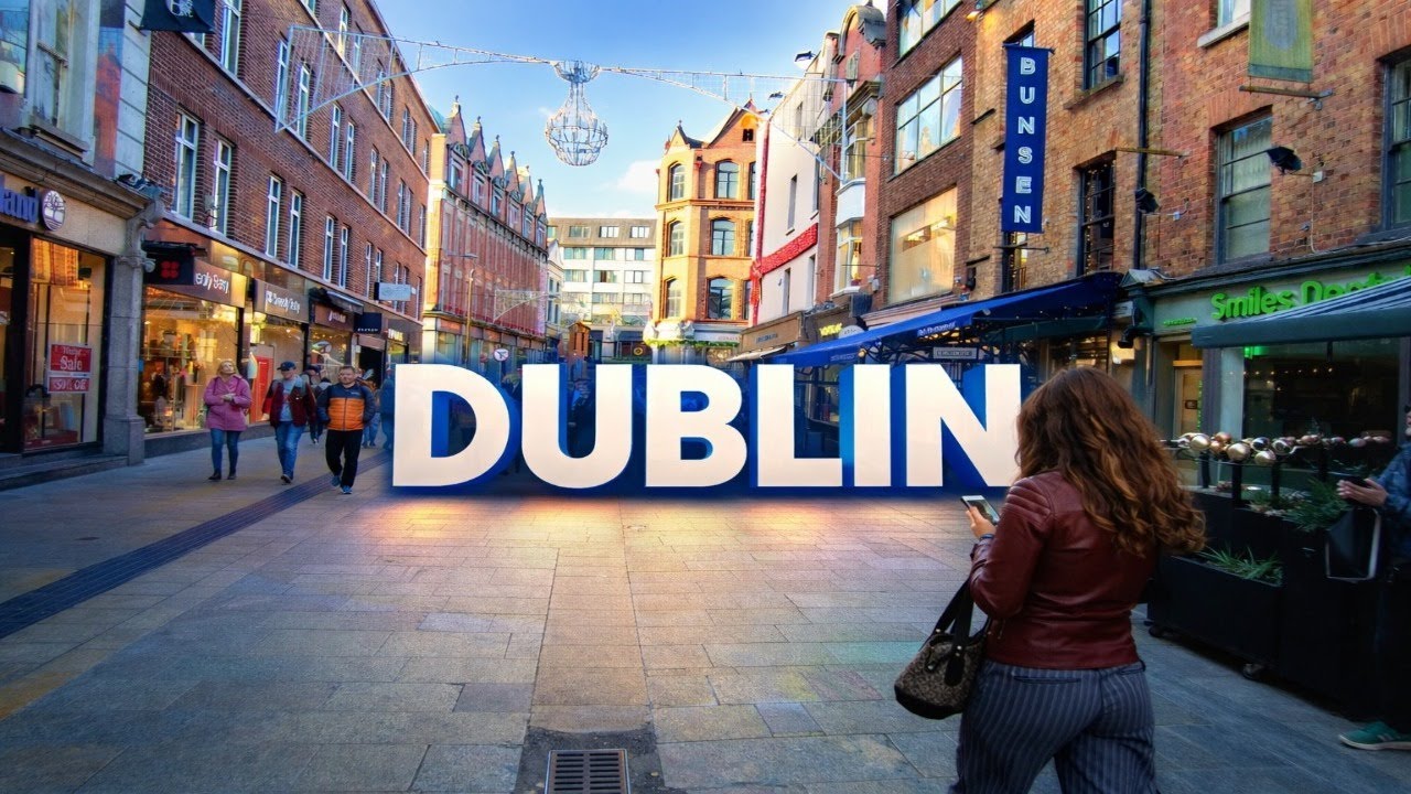 4K DUBLIN CITY CENTRE WALKING TOUR GRAFTON STREET IRELAND