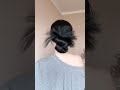 #Hairstyle tutorial#A simple way to tie a bun#Bun hairstyle tutorial#Chicken feather