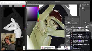 Stylized art study and chatting ✏️