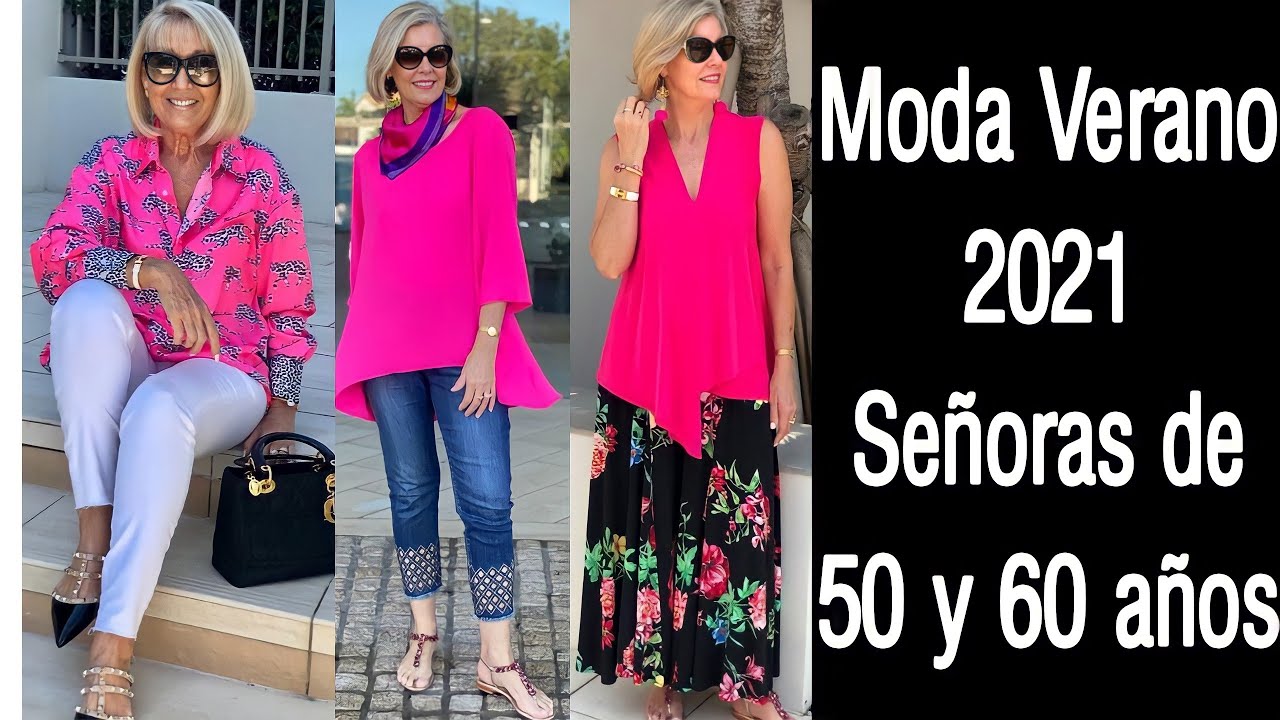 ROPA DE MODA VERANO PARA SEÑORAS DE 50 Y 60 AÑOS COMO VESTIR VERANO MUJERES 60 AÑOS - YouTube