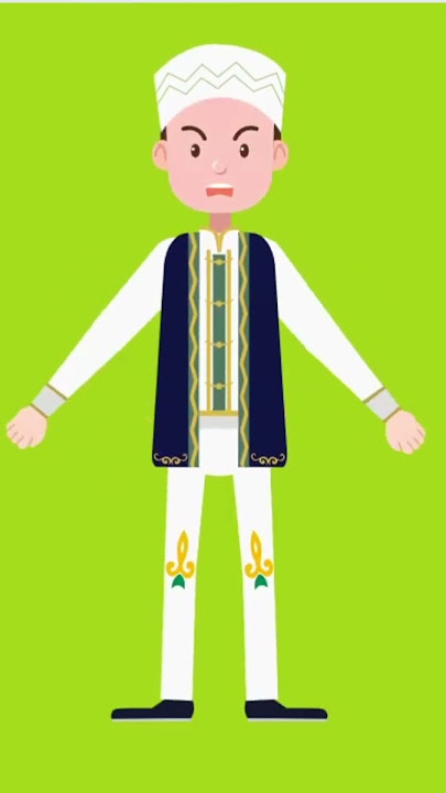 Muslim Boy Animation Green Screen